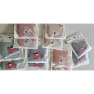 Mixed Lot Kids Masks Bunny Rabbit Beaver 12 Pack Individually Wrapped New